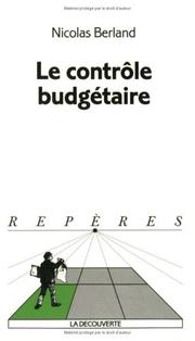 Cover of: Le Contrôle budgétaire