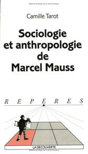 Cover of: Sociologie et anthropologie de Mauss
