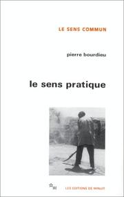 Cover of: Le sens pratique