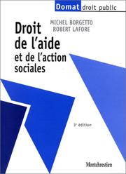 Cover of: Droit de l'aide et de l'action sociales