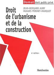 Cover of: Droit de l'urbanisme et de la construction