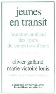 Cover of: Jeunes en transit by Olivier Galland