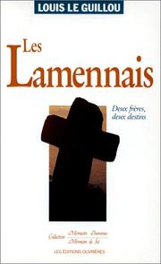 Cover of: Les Lamennais by Louis Le Guillou