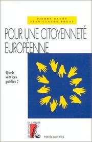 Cover of: Pour une citoyenneté européenne by Pierre Bauby