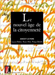 Cover of: Le nouvel âge de la citoyenneté