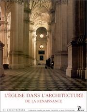 Cover of: L'e ́glise dans l'architecture de la Renaissance by Guillaume, Jean