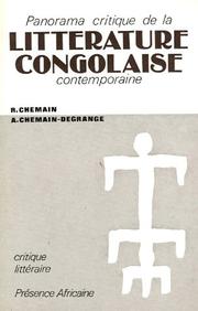 Cover of: Panorama critique de la littérature congolaise contemporaine