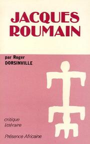 Cover of: Jacques Roumain