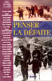 Cover of: Penser la défaite