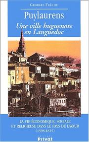 Cover of: Puylaurens: Une ville huguenote en Languedoc  by Georges Freche