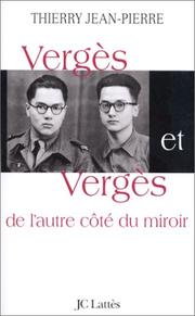 Cover of: Vergès et Vergès by Thierry Jean-Pierre