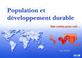 Cover of: Population et développement durable