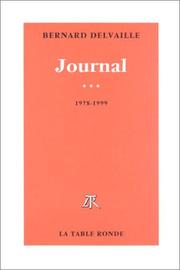 Cover of: Journal by Bernard Delvaille