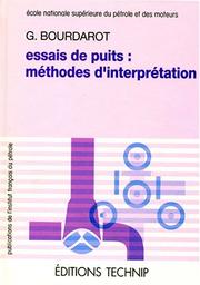 Cover of: Essais de puits: méthodes d'interprétation