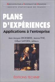 Cover of: Plans d'expériences: applications à l'entreprise