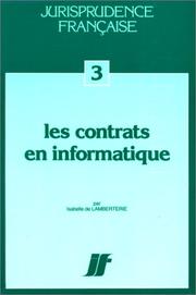 Cover of: Les contrats en informatique