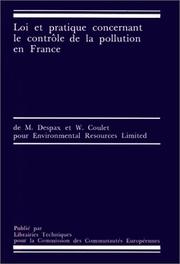 Cover of: Loi et pratique concernant le contrôle de la pollution en France by Michel Despax