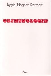 Cover of: Criminologie