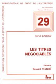 Les titres négociables by Hervé Causse