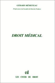 Cover of: Droit médical