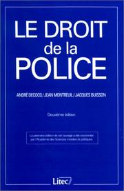 Le droit de la police by André Decocq