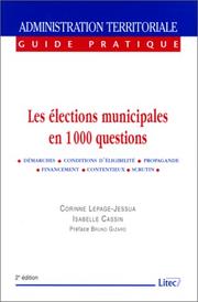 Cover of: Les élections municipales en 1000 questions by Corinne Lepage-Jessua, Corinne Lepage-Jessua