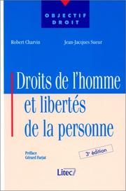 Cover of: Droits de l'homme et libertés de la personne