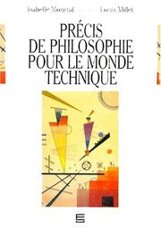 Cover of: Précis de philosophie pour le monde technique