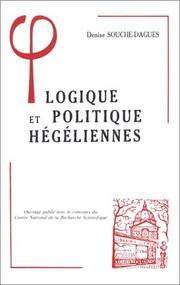 Cover of: Logique et politique hégéliennes
