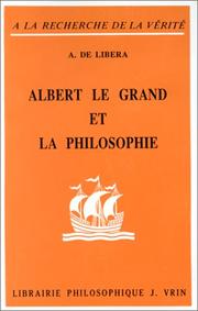 Cover of: Albert le Grand et la philosophie by Alain de Libera