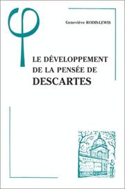 Cover of: Le développement de la pensée de Descartes