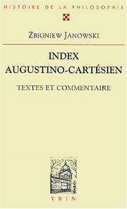 Cover of: Index augustino-cartésien: textes et commentaire