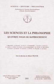 Les sciences et la philosophie by J. Bricmont, Robert Franck