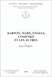 Cover of: Darwin, Marx, Engels, Lyssenko et les autres