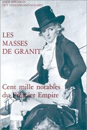 Cover of: Masses de granit": cent mille notables du Premier Empire