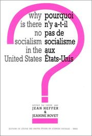 Cover of: Why is there no socialism in the United States? | 