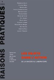 Cover of: Les Objets dans l'action: de la maison au laboratoire