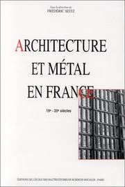 Cover of: Architecture et métal en France: 19e-20e siècles