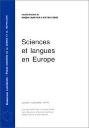 Cover of: Sciences et langues en Europe