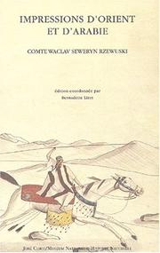 Cover of: Impressions d'Orient et d'Arabie by Wacław Seweryn Rzewuski