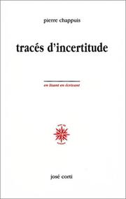Cover of: Tracés d'incertitude