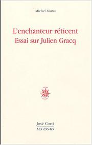 Cover of: L' enchanteur réticent by Michel Murat