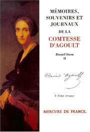 Cover of: Mémoires, souvenirs et journaux de la comtesse d'Agoult (Daniel Stern)