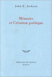 Cover of: Mémoire et création poétique