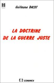 Cover of: La doctrine de la guerre juste