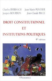 Cover of: Droit constitutionnel et institutions politiques