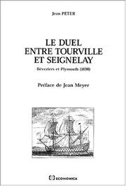 Cover of: Le duel entre Tourville et Seignelay by Jean Peter