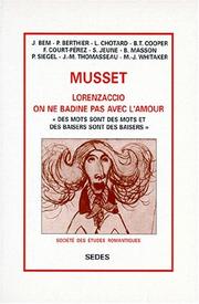 Cover of: Musset by Jeanne Bem