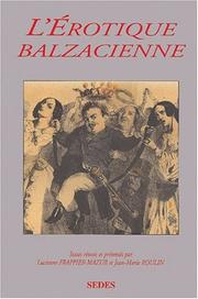 Cover of: L' érotique balzacienne