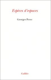Especes D'Especes (Collection Ecritures-figures) by Georges Perec